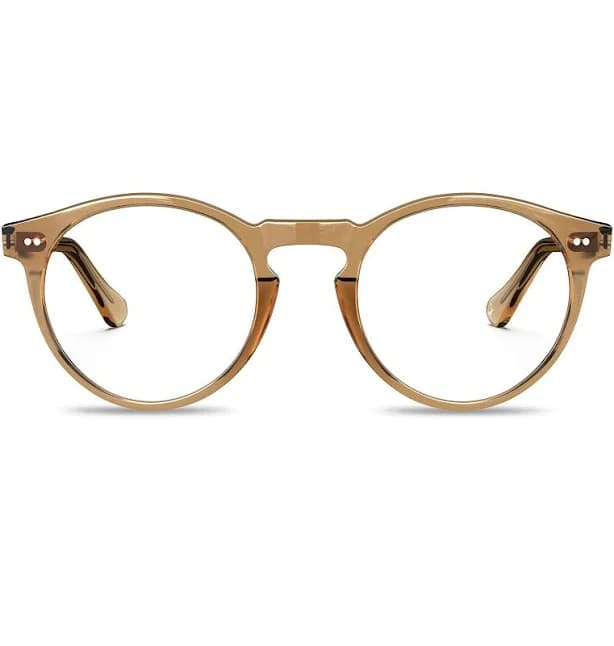 IGIOO Translucent Brown Frame Eyeglasses Acetate Eye Glasses