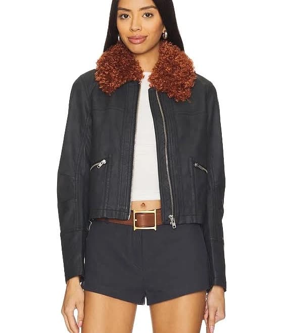 Free People Jayce Faux Leather Jacket