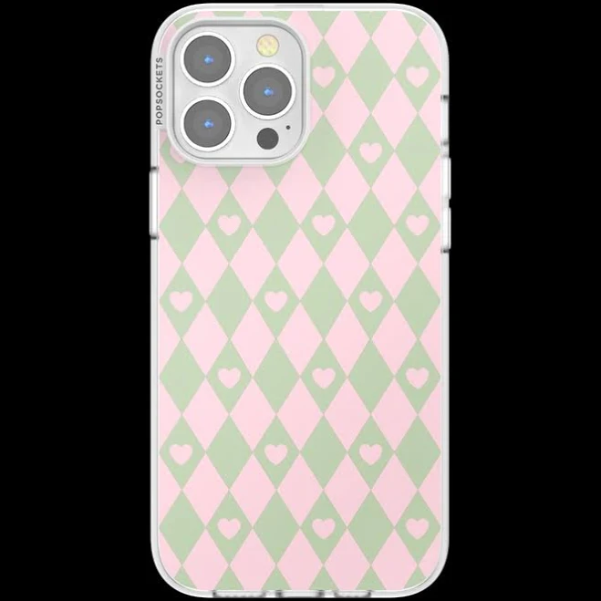 PopSockets Harlequin Hearts MagSafe Case for iPhone 13 Pro Max