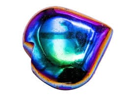 Titanium Aura Quartz Crystal Heart Palm Stone | eBay