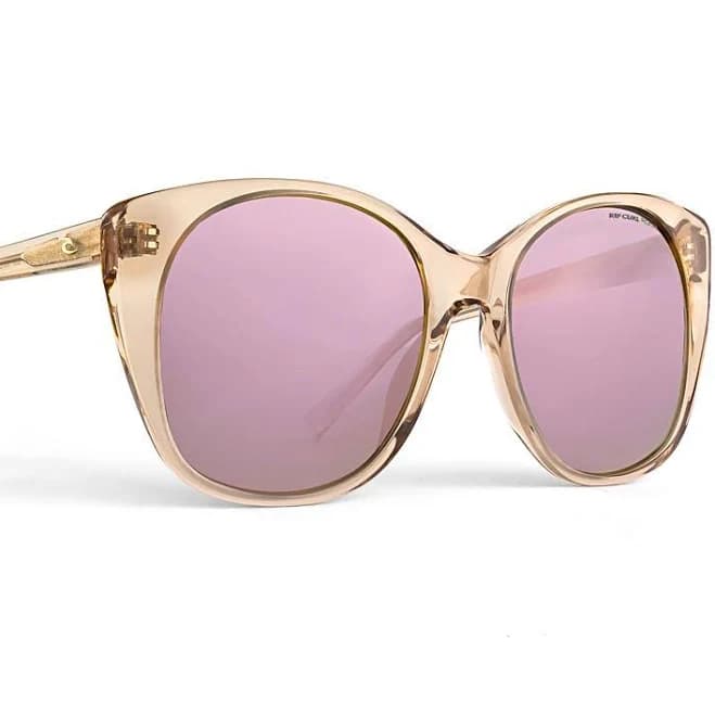 Rip Curl SUNSET Sunglasses 3 - Blush Pink Mirrored Unisex Cat Eye