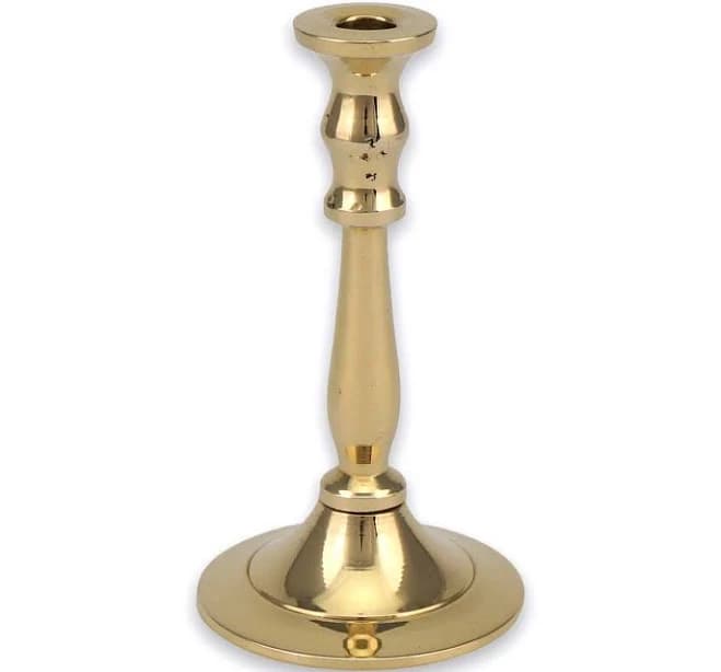 Single Brass Candlestick Holder