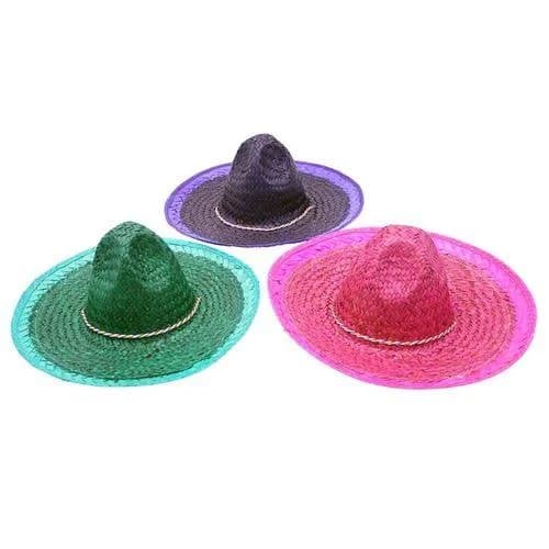 Adult Fiesta Woven Straw Sombrero