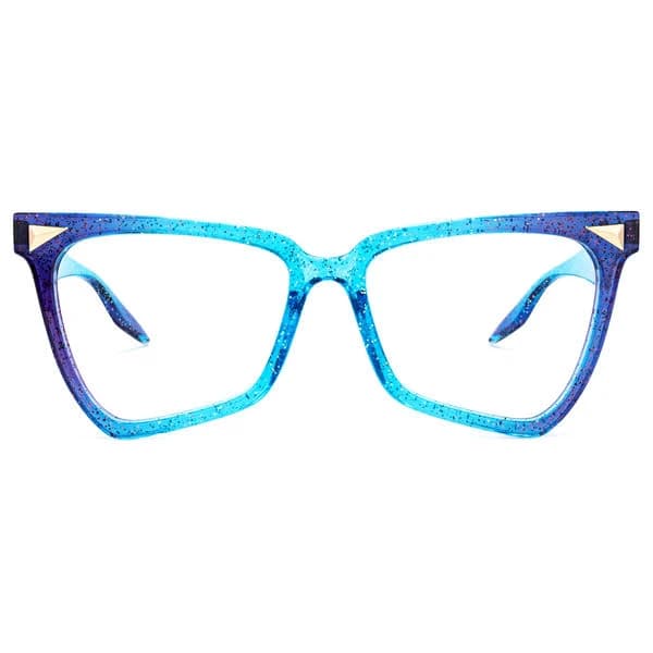 Vooglam Blue Glitter Prescription Eyeglasses