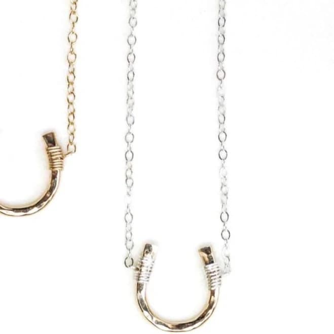 Sterling Silver Horseshoe Necklace
