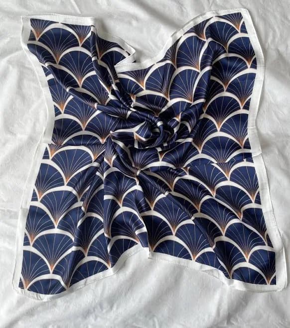 Art Deco Silk Blend Scarf