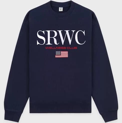 Sporty & Rich Nautical Embroidered Crewneck