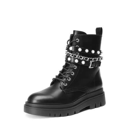 Dream Pairs Women's Lace Up Lug Sole Platform Combat Boots