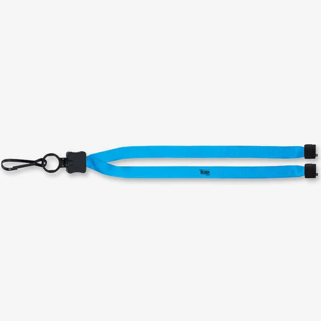 Sample - Full Color Lanyard with O-Ring, Metal Swivel Hook, and Convenience Release - Columbia Blue