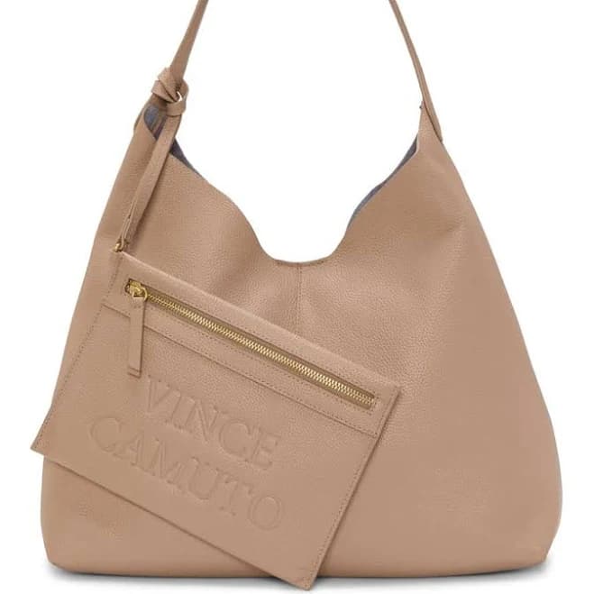 Vince Camuto Women's Jenna Pebble Leather Hobo Bag