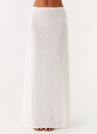 Clovelly Maxi Skirt - White – Peppermayo US