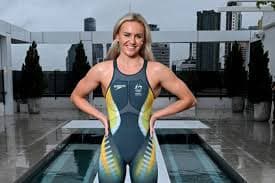 AUSTRALIAN OLYMPIC TEAM SWIMSUIT UNVEILING, Ariarne Titmus is seen posing for a photograph during