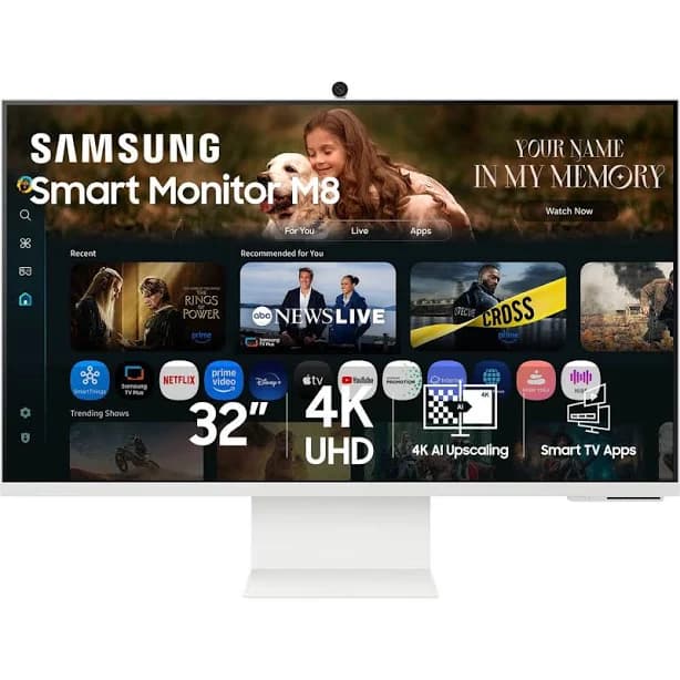 Samsung 32" Smart Monitor M8 M80F 4K Samsung Vision AI