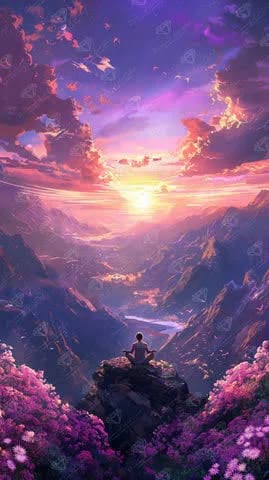 Diamond Art Club Sunset Meditation Diamond Painting Kit