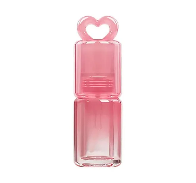 Empty Lipgloss Tube Gradient Big Wand Lip Oil Bottle Heart Hollow Lipstick Bottle Shock-Resistant