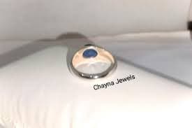 Vintage Blue Lindy Star Sapphire Men's Ring, Lab Star Stone, Handmade Solid 925 Sterling Silver Ring, Half-bezel Blue Sapphire Ring for Him - Etsy