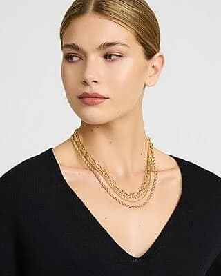 Express Women's Layered Chain Necklace