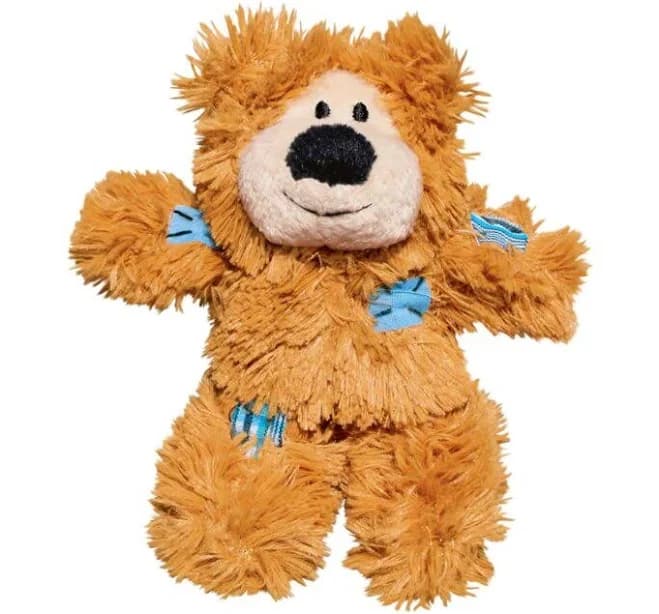 Kong Softies Patchwork Bear Cat Toy