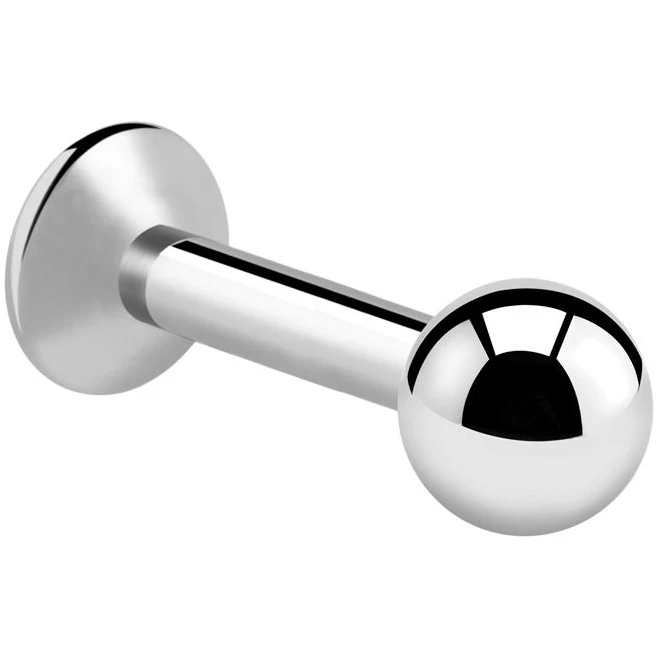 Crazy Factory Internally Threaded Surgical Steel Labret with Ball Lip