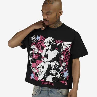 Hasta Muerte Men's Silent Moves Cropped T-Shirt