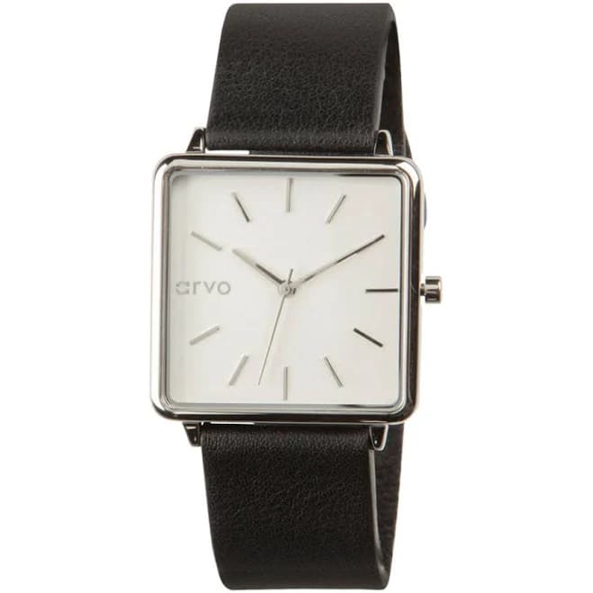 ARVO Women's Time Squared Leather Watch