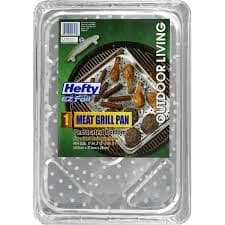 Hefty EZ Foil Meat Grill Pan Perforated Bottom
