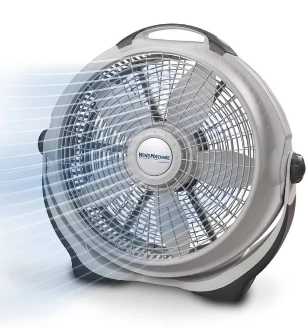Lasko 20 inch Wind Machine Indoor Pivoting Floor Fan (2 Pack)