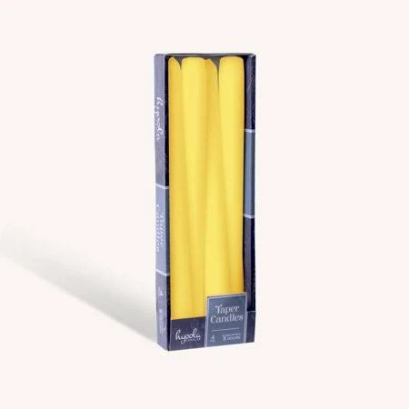 Hyoola 10" Yellow Dripless European Made Taper Candles