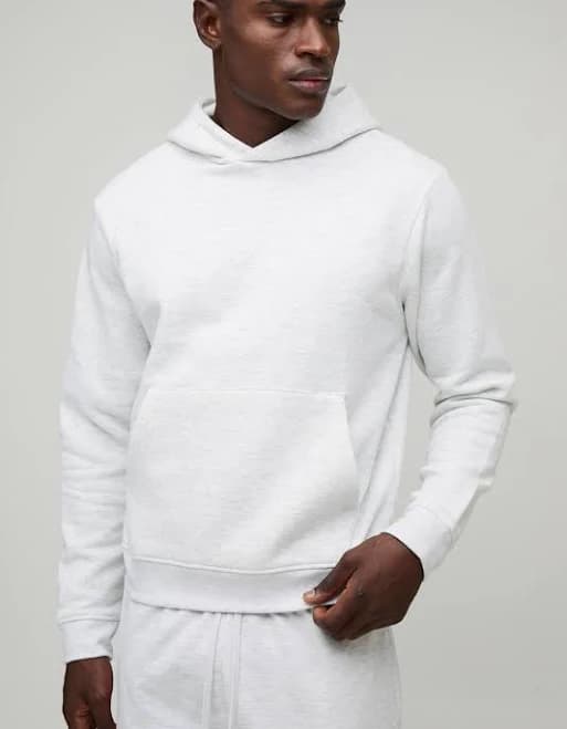 boohooMAN Men's Essential Boxy Over The Head Hoodie