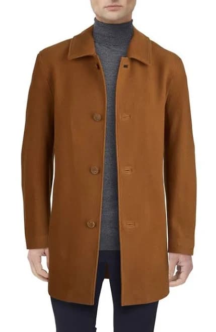 Cole Haan Men's Wool Blend Overcoat