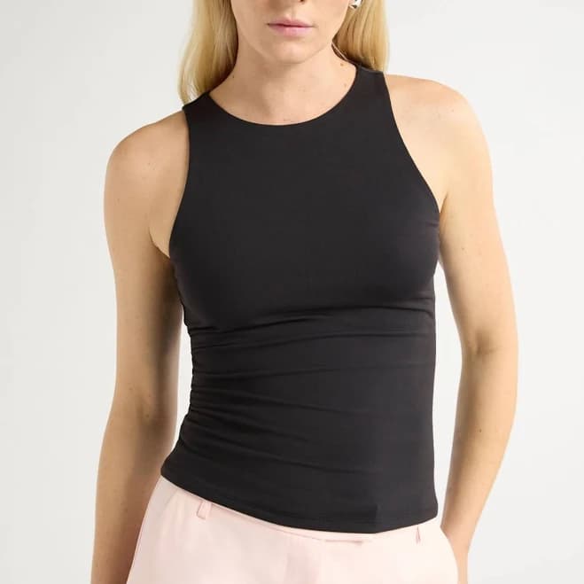 Scoop Women's High Neck Contour Tank Top