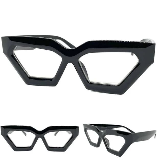 Women's Classic Elegant Retro Cat Eye Clear Lens Eye Glasses Thick