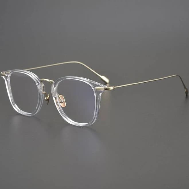 TXOME Someday Titanium Clear Frame Glasses