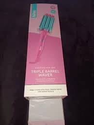 Bliss Triple Barrel Waver In Pink New In Box Curling Iron Hair Styling Tool New