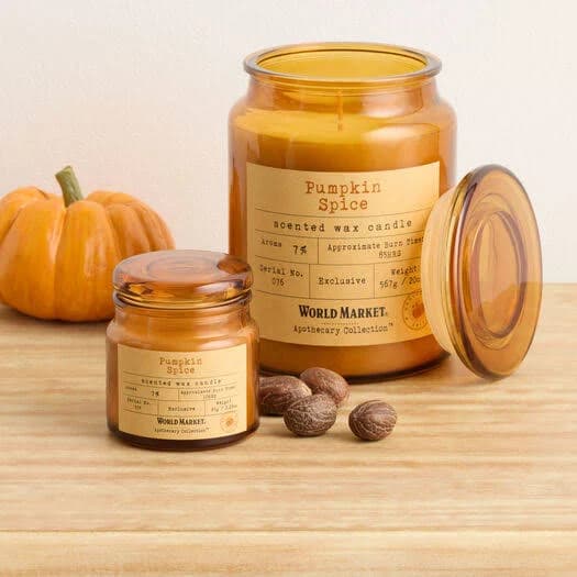 World Market Apothecary Pumpkin Spice Scented Candle