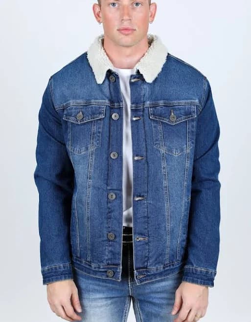 Men's Sherpa Lined Denim Jacket