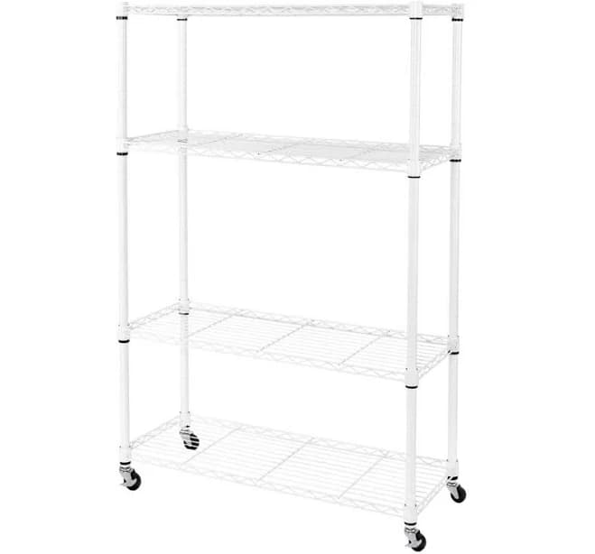 Seville Classics 4-Tier Wire Shelving Unit
