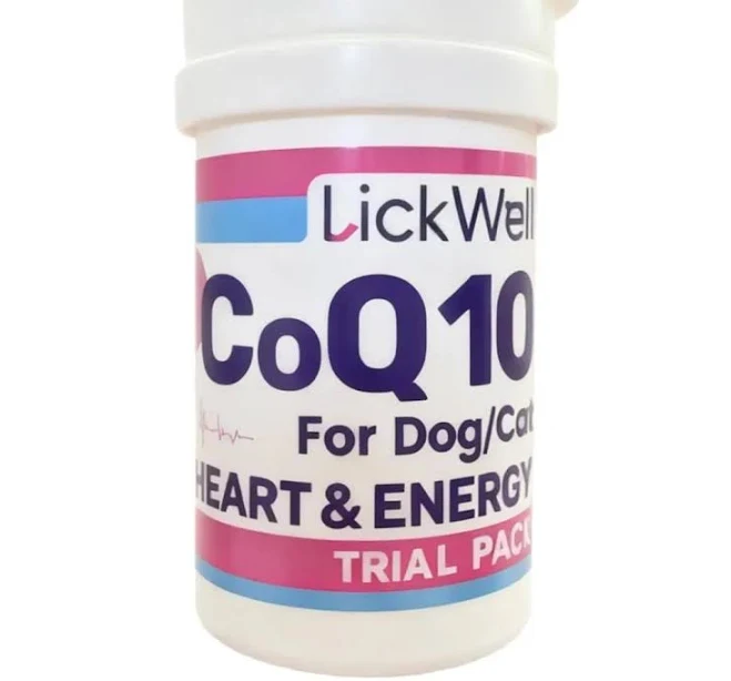 DICKWELL CoQ10 for Dogs & Cats Coenzyme Q10 Heart & Cardiovascular Support Supplement with Taurine & Chicken Liver Powder for Heart Health Cognitive &