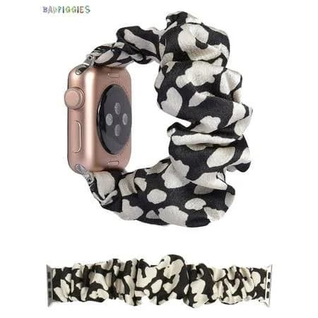 Leopard Print Elastic Apple Watch Band