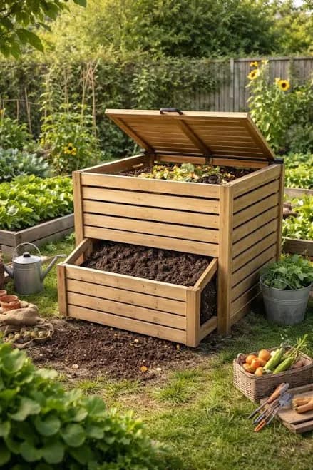 DIY Wooden Compost Bin Plans | Eco-Friendly Garden Waste Solution (PDF)