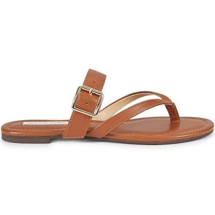 Saks Fifth Avenue Olivia Leather Flat Sandals