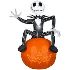 Gemmy 10.01-ft Lighted Disney The Nightmare Before Christmas Jack Skellington Disney/Pixar Pumpkin Inflatable in the Outdoor Halloween Decorations & Inflatables department at Lowes.com