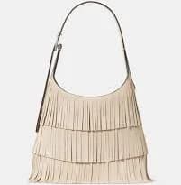 Kate Spade 454 Suede Fringe Shoulder Bag