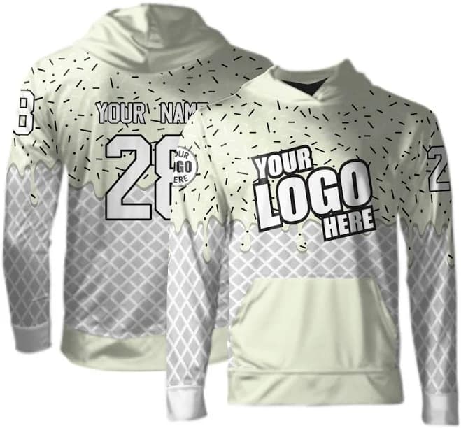 Wafflecone Team Gear Custom Sublimated Fleece-Lined Hoodie