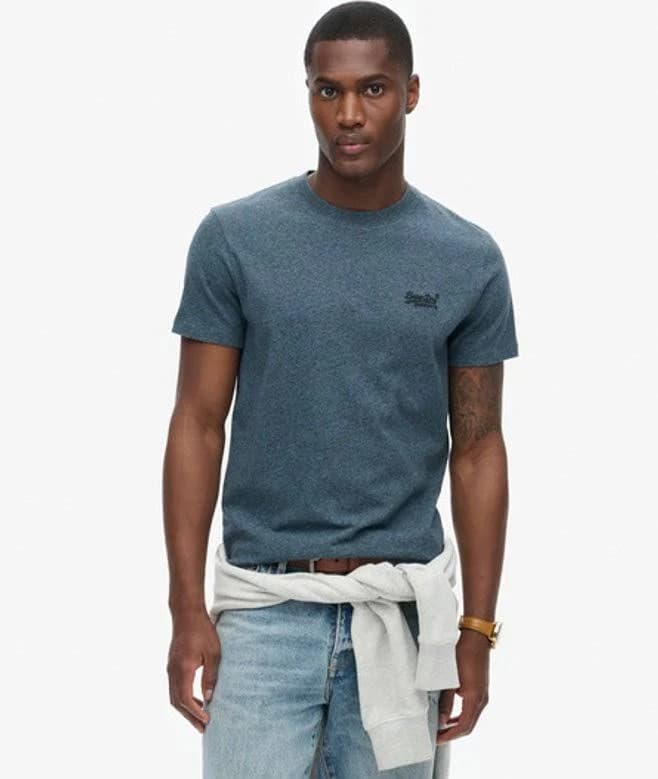 Superdry Men's Essential Logo Embroidered Cotton T-Shirt
