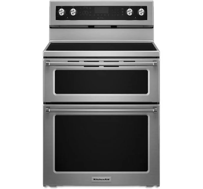 KitchenAid 30" Freestanding Double Oven Electric Range