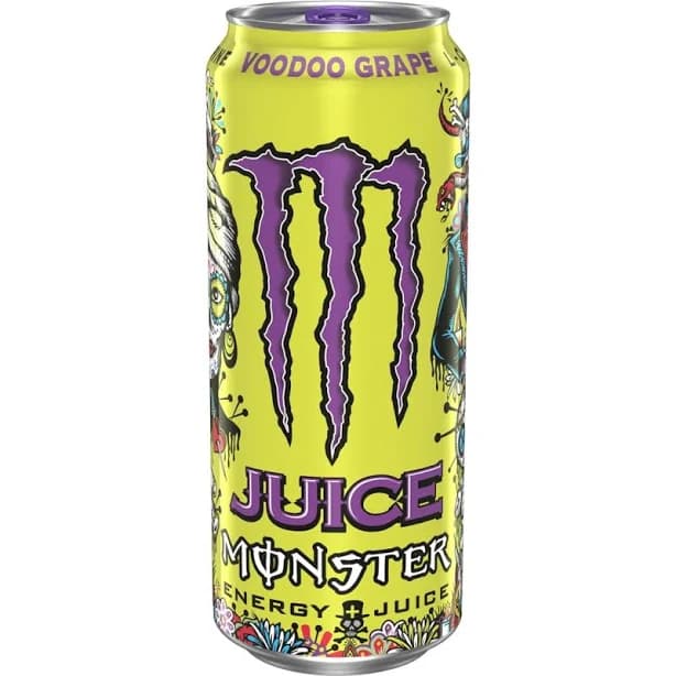 Monster Juice Voodoo Grape Energy Drink Cans
