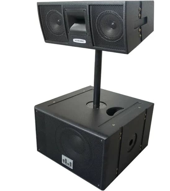 musysic Professional Line Array 3000W 12" Base with 2x8" Speakers