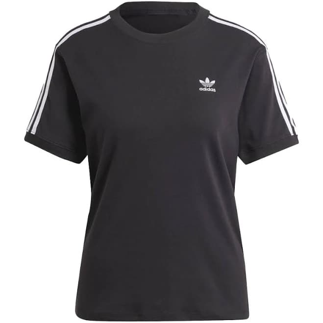 Adidas 3 Stripes T Shirt - Black / Medium