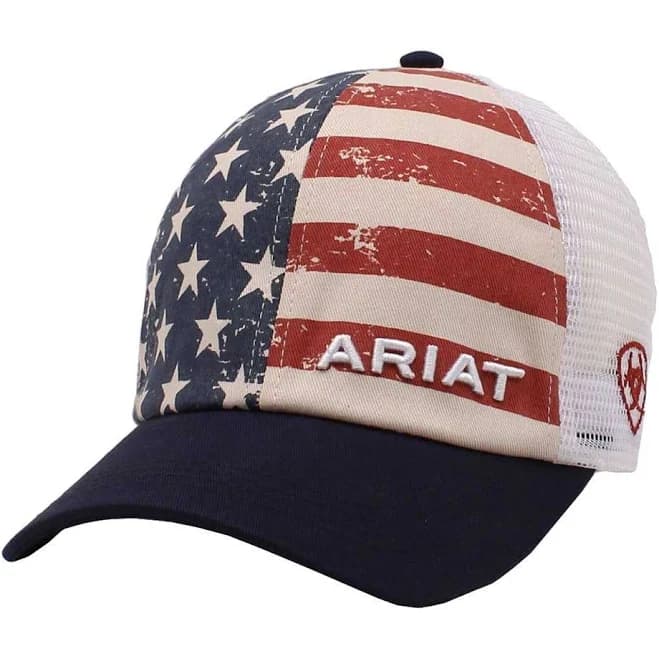 Ariat Women's Distressed USA Flag Cap